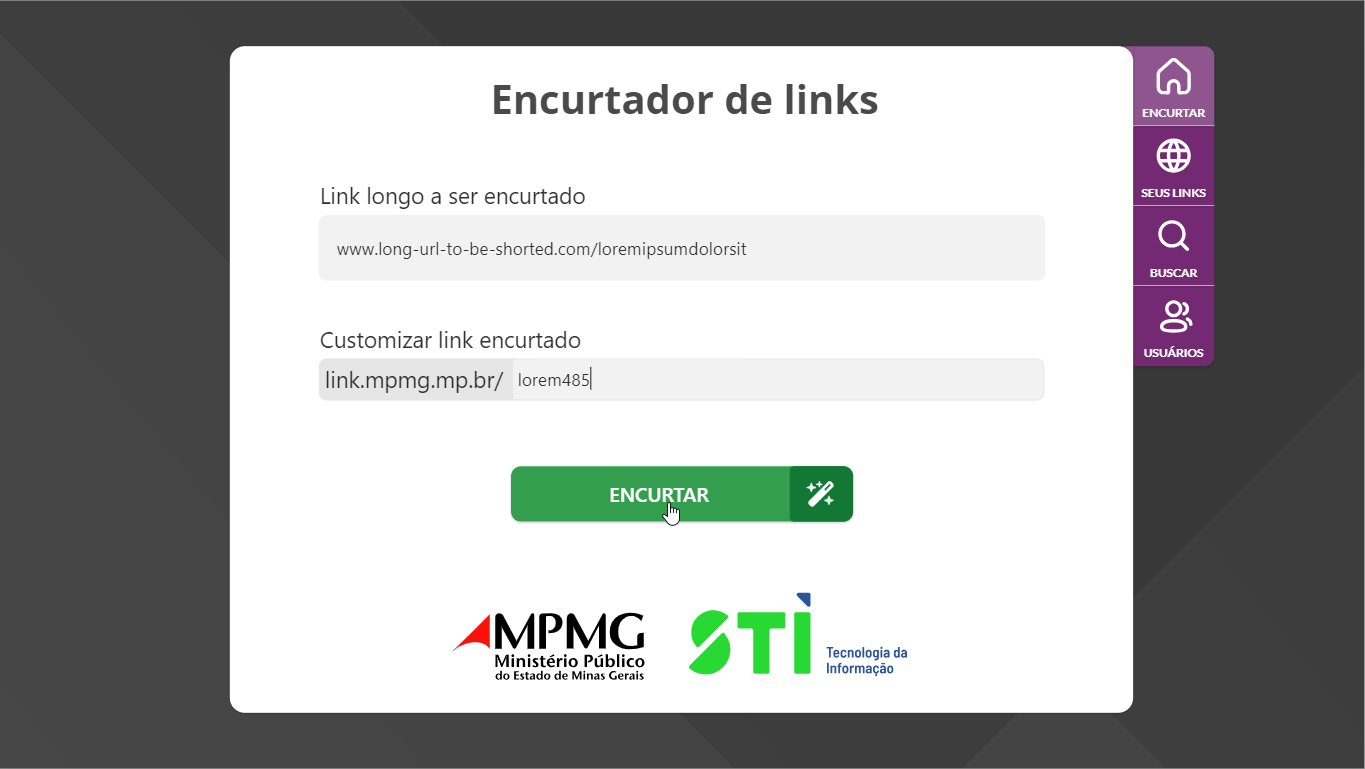 URL Shortener app with link statistics